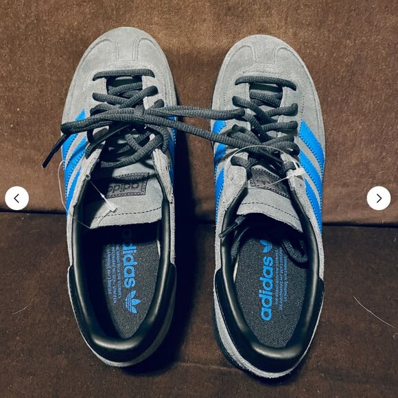 Rare Sample Tag Adidas Handball Spezial Grey Black Blue 9 US 8.5 UK 42 2/3 EUR main image 4